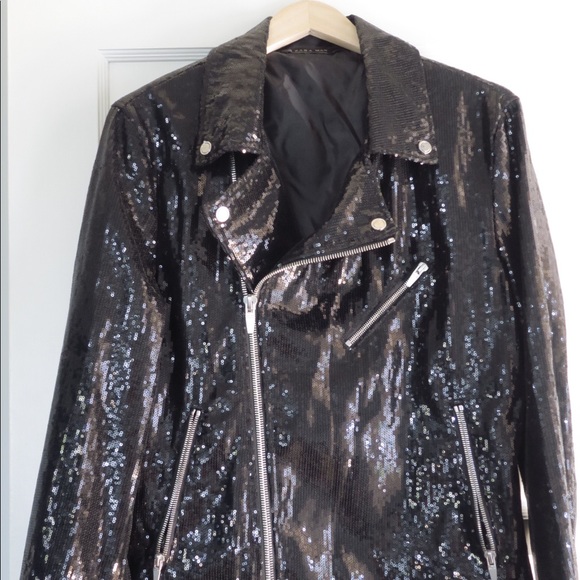 zara mens sequin jacket